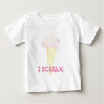 icecream i scream baby bodysuit