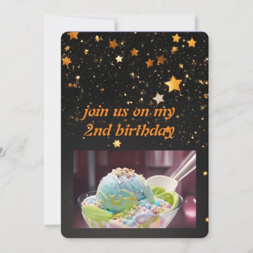 icecream magic birthday Invitation