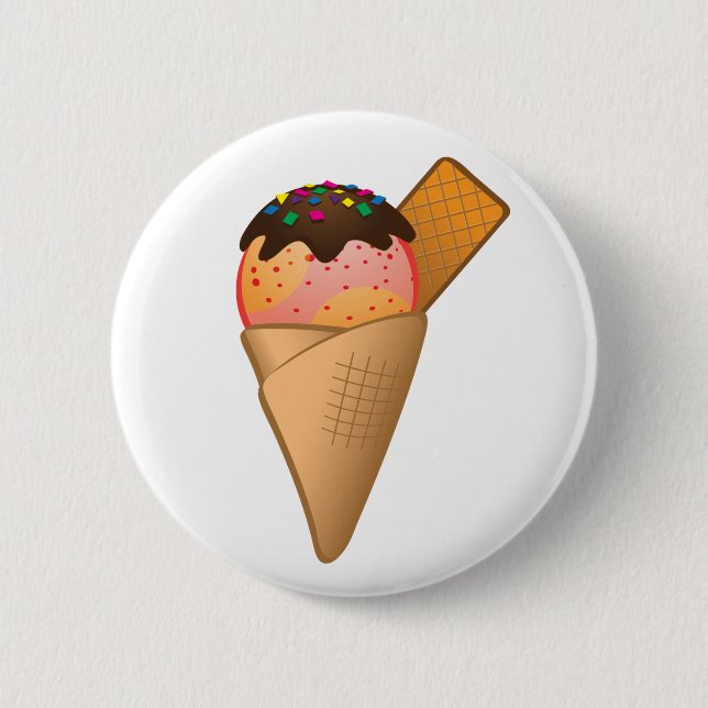 Icecream Pinback Button (Front)