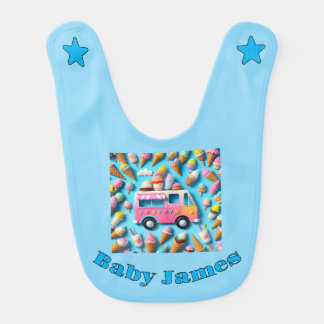 " ICECREAM TRUCK " BABY BIB