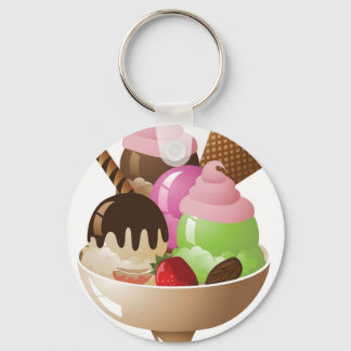 IceCreamSundae Keychain