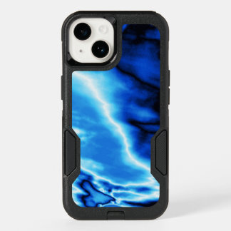 Iced Blue Sky Lightning OtterBox iPhone 14 Case