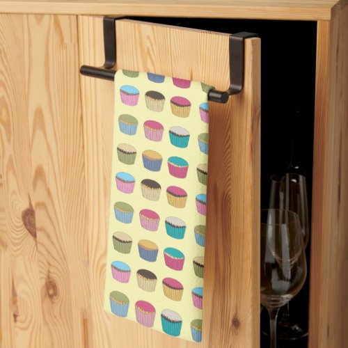 Iced Buns Cupcake  Cakes Colorful Pattern Kitchen Towel