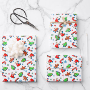 Iced Christmas Cookies Wrapping Paper Sheets