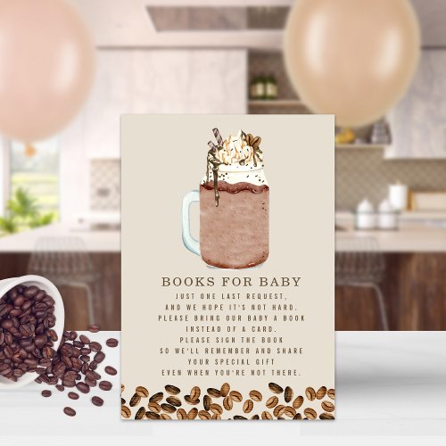 Iced Coffee Books For Baby Shower Book Request Invitation