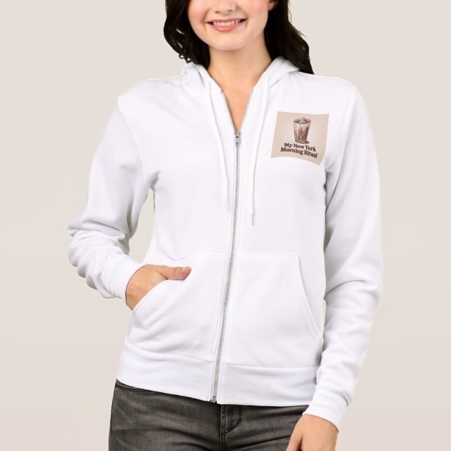 Iced Coffee & City Chaos New York City Hoodie (Front)