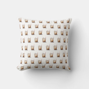 Iced Coffee Cocktail Throw Pillow