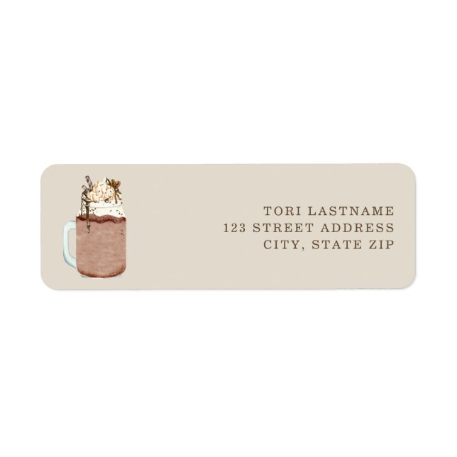 Iced Coffee Cold Brew Mason Jar A Baby Is Brewing Label (Front)