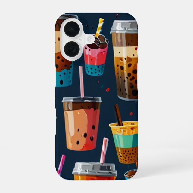ICED COFFEE CUPS iPhone CASE (Back)