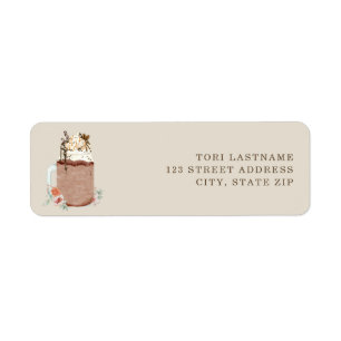 Iced Coffee Floral Mason Jar A Baby Is Brewing Label