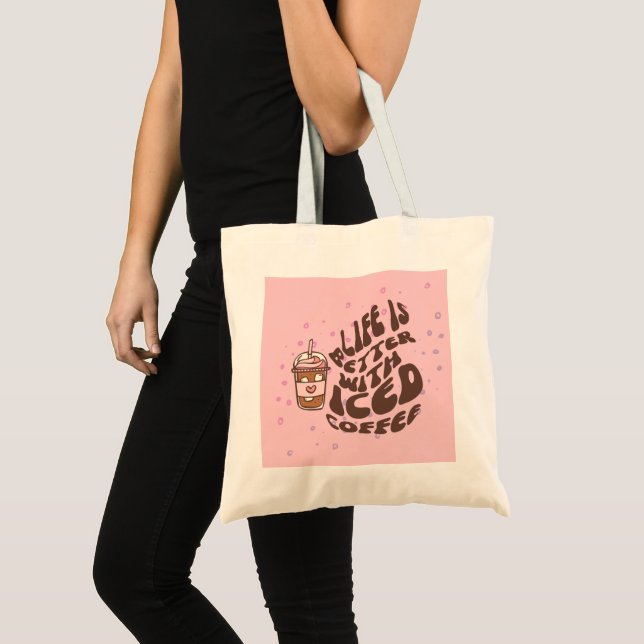 Iced Coffee Tote Bag (Front (Product))