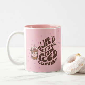 Iced Coffee Two-Tone Coffee Mug