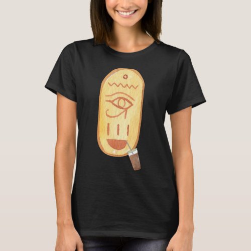 Iced Coffee  Women Egyptian Eye Of Horus Ancient E T_Shirt