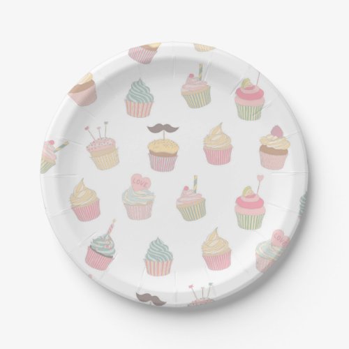 Iced Cupcakes Paper Plates