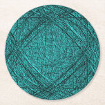 Iced Deep Teal Round or Square Coasters set of 6<br><div class="desc">Set of 6 Iced Deep Teal Round or Square Coasters with Celtic embossed design.</div>