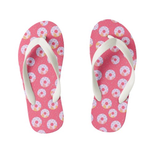 Iced donuts  sunglasses beach towel kids flip flops