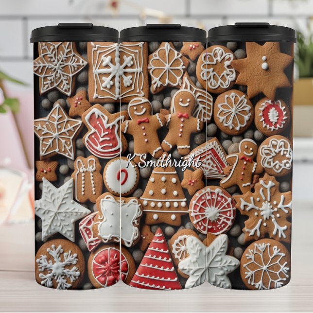 Iced Gingerbread Cookie Display Thermal Tumbler (Creator Uploaded)