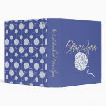  Iced Lemon Yarn Ball String Pattern 3 Ring Binder