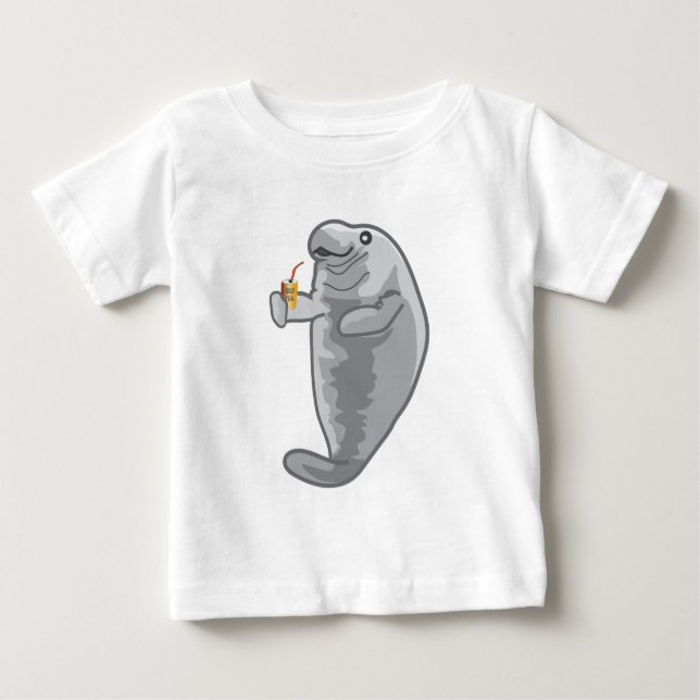 Iced Manatee - just chill Baby T-Shirt (Front)