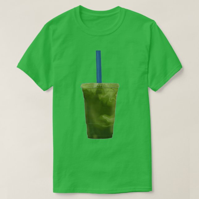 Iced Matcha Latte T-Shirt (Design Front)
