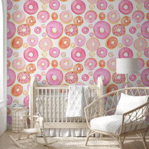 Iced Pink Donuts Wallpaper