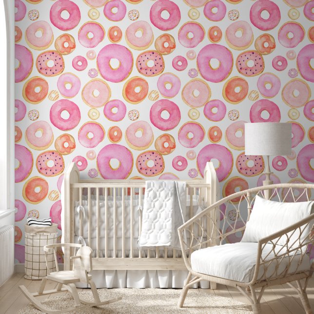 Iced Pink Donuts Wallpaper (Kids)