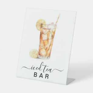 Iced Tea Bar Party Sign