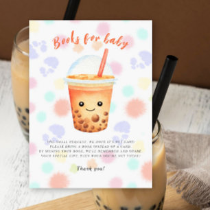 Iced Tea Brewing Baby shower Books for baby Enclosure Card