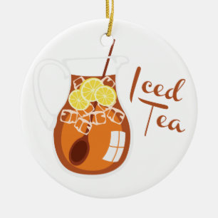 Iced Tea Ceramic Ornament