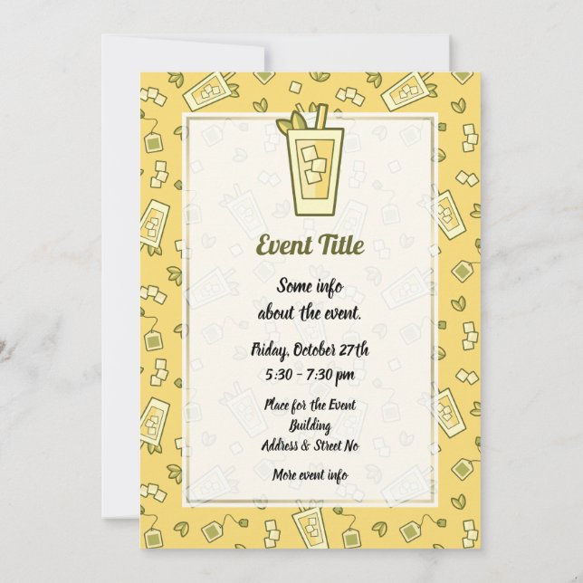 Iced Tea Invitation (Back)