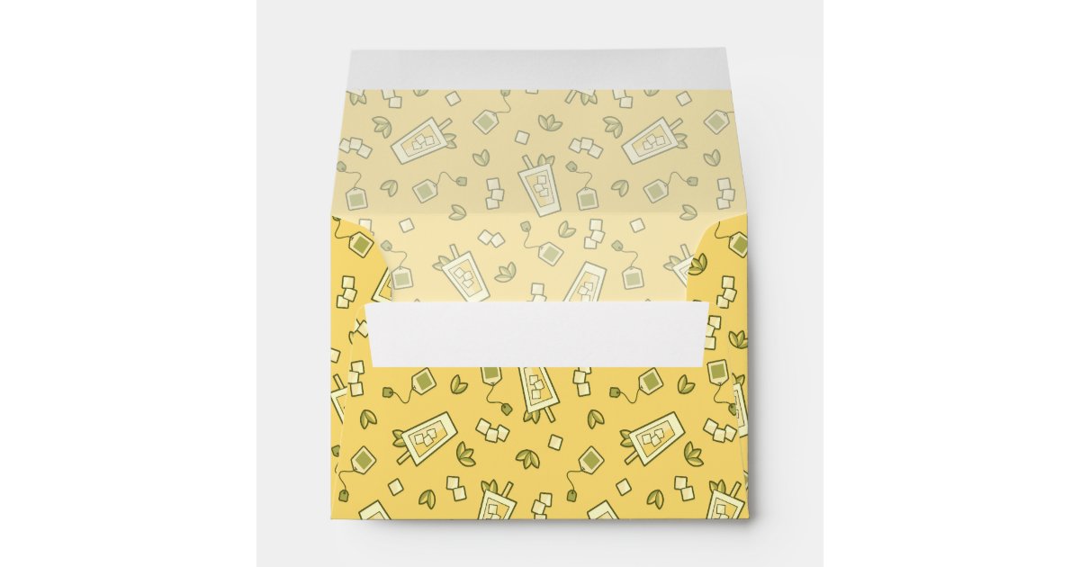 Iced Tea Pattern Envelope | Zazzle