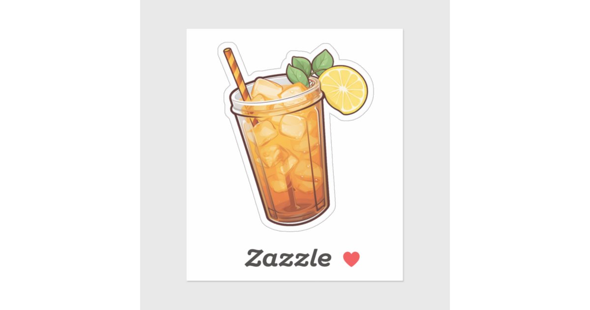 iced tea sticker | Zazzle