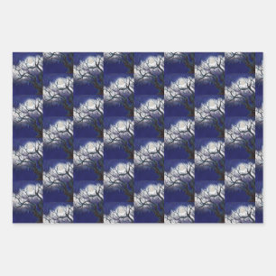 Iced Twilight Wrapping Paper Sheets