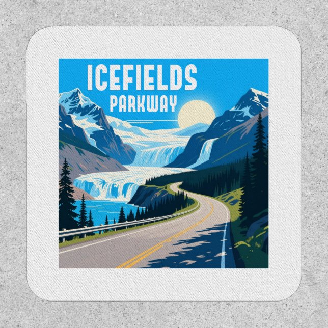 Icefields Parkway Alberta Canada Landscape Patch (Front)