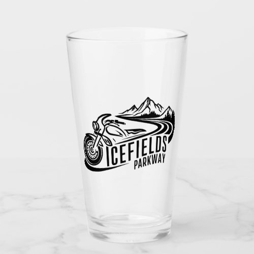 Icefields Parkway Alberta Canada Motorcycle Glass