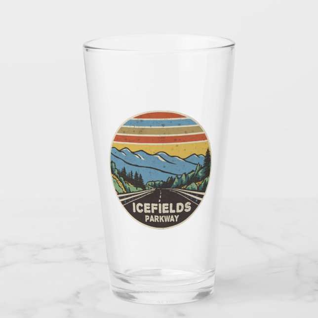 Icefields Parkway Alberta Canada Mountains Glass (Front)
