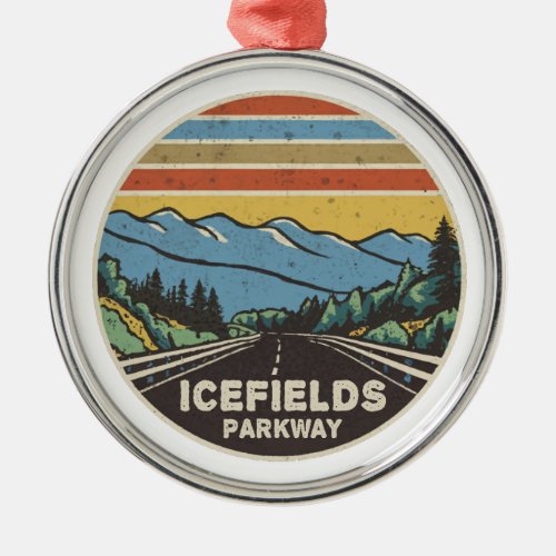 Icefields Parkway Alberta Canada Mountains Metal Ornament