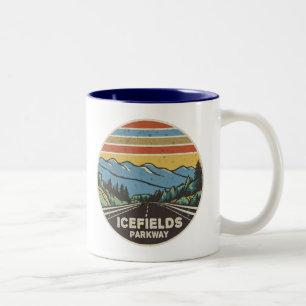 Icefields Parkway Alberta Canada Mountains Two-Tone Coffee Mug