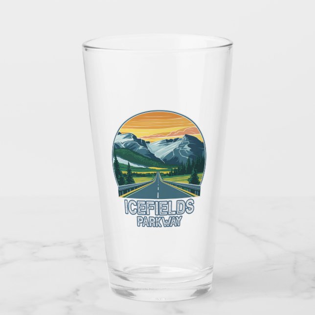 Icefields Parkway Alberta Canada Vista Glass (Front)