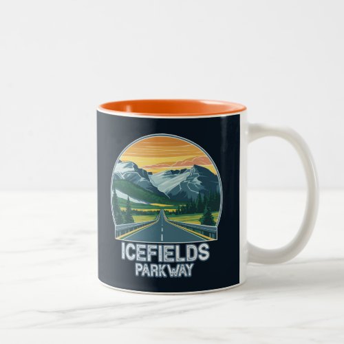 Icefields Parkway Alberta Canada Vista Two_Tone Coffee Mug