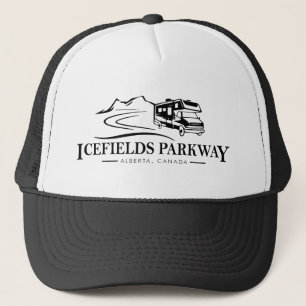 Icefields Parkway Alberta Recreational Vehicle Trucker Hat