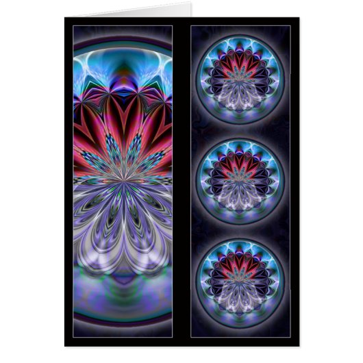 IceFire Mandala BookMark Card (Front)