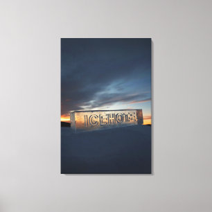 ICEHOTEL 24" x 36" Wrapped Canvas Print
