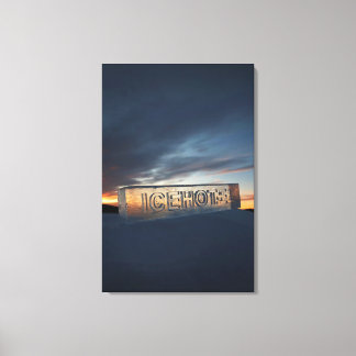 ICEHOTEL 24" x 36" Wrapped Canvas Print