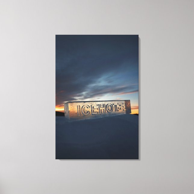 ICEHOTEL 24" x 36" Wrapped Canvas Print (Front)