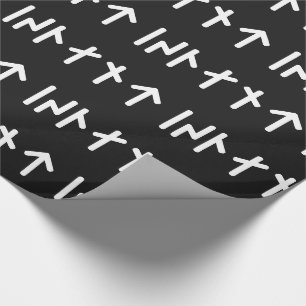 Iceland ᛁᛋᛚᛅᚾᛏ ~ Younger Futhark Runes Wrapping Paper