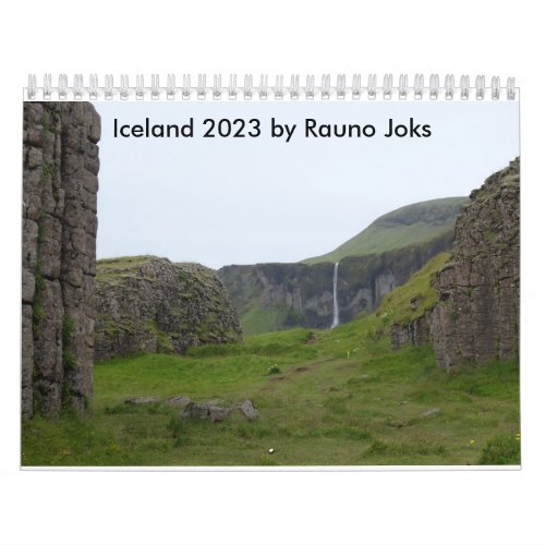 Iceland 2023 Calendar by Rauno Joks 
