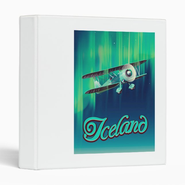 Iceland 3 Ring Binder (Front/Spine)