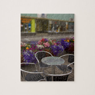 Iceland, Akureyri. View of the main business Jigsaw Puzzle