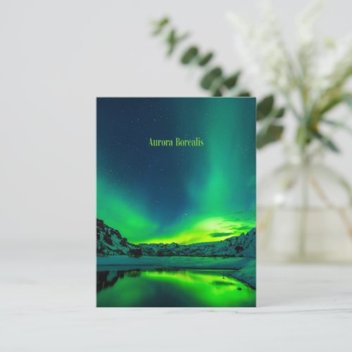 Iceland Aurora Borealis Postcard